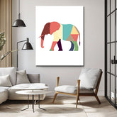 Paint by Numbers Art Polygon Style Elephant